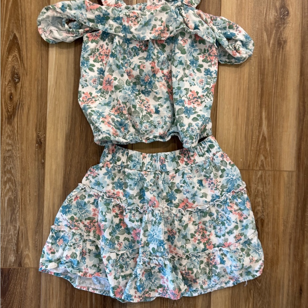 Floral Kids Skirt and Top Set Abercrombie